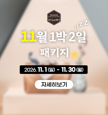 11월 1박2일 패키 지안내